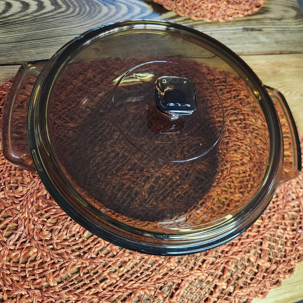 Vintage‎ Anchor Hocking Smoke Brown Glass Baking Dish
